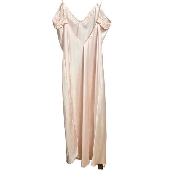 Georgette Trablosi for Saks Fifth Avenue Floor Length Pastel Pink Nightgown - Picture 3 of 7